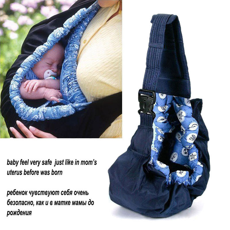 Baby Carrier for Newborns with Cotton Fabric Wrap