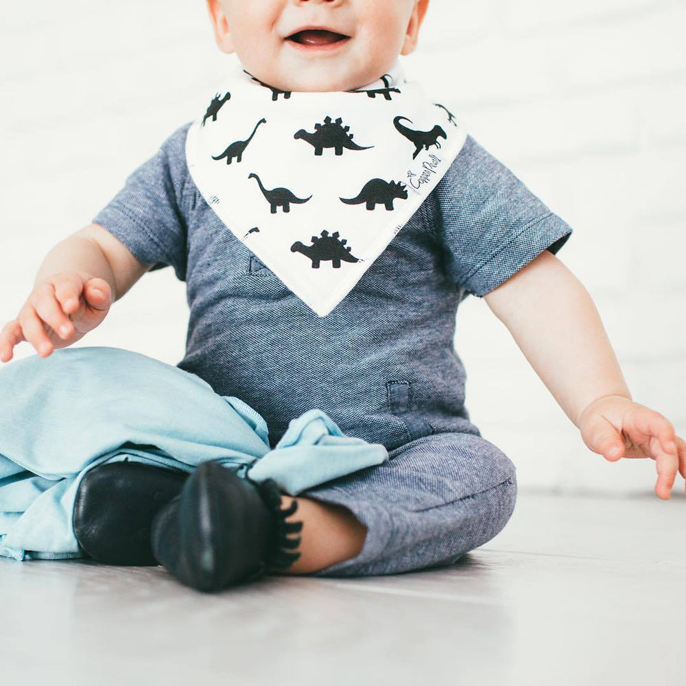 Double Triangle Cotton Scarf for Babies with Snap Buckle