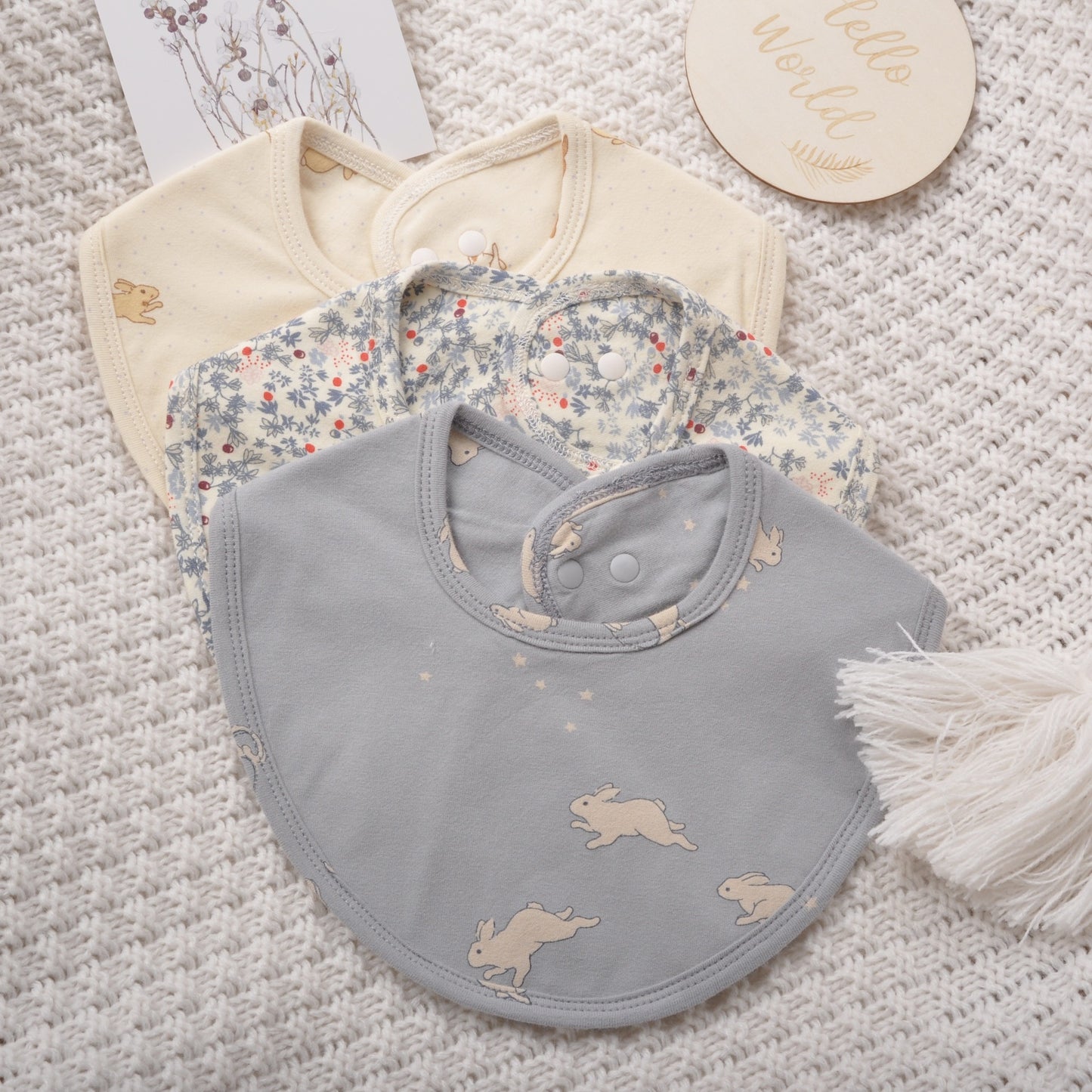 Soft Baby Pure Cotton Waterproof Bib Towel