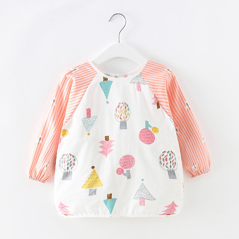 Children's Cotton Bib Apron for Spring/Summer Use