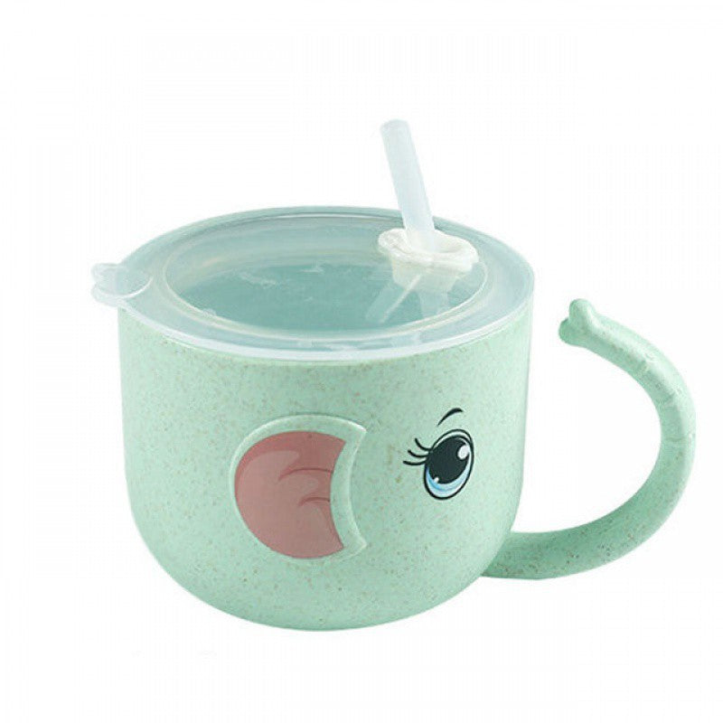 Silicone Straw Baby Feeding Bottle and Kid's Mug